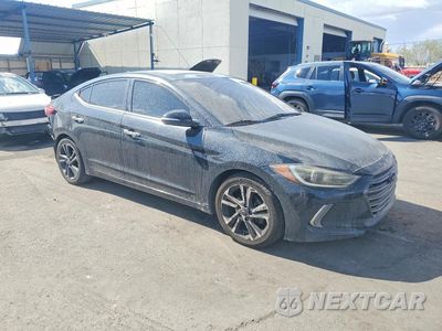 Czwarte zdjęcie samochodu z boku: 2017 HYUNDAI ELANTRA LIMITED VIN:5NPD84LF3HH016970 - miniatura