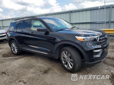 Czwarte zdjęcie samochodu z boku: 2021 FORD EXPLORER XLT VIN:1FMSK8DH2MGB78406 - miniatura