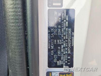 Zdjęcie 12 z 12 samochodu: 2023 KIA FORTE GT LINE VIN:3KPF54AD0PE610468 - miniatura