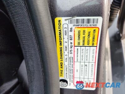 Zdjęcie 12 z 12 samochodu: 2012 FORD FOCUS SE VIN:1FAHP3F27CL187481 - miniatura