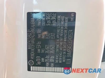 Zdjęcie 14 z 14 samochodu: 2025 HYUNDAI SANTA FE CALLIGRAPHY VIN:5NMP54GL6SH085274 - miniatura