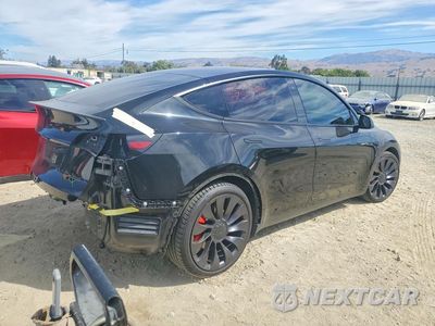 Trzecie zdjęcie samochodu z tyłu: 2021 TESLA MODEL Y VIN:5YJYGDEF6MF301754 - miniatura