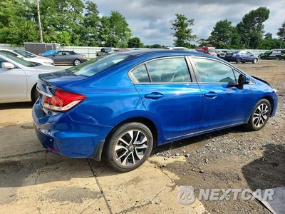 Trzecie zdjęcie samochodu z tyłu: 2013 HONDA CIVIC EX VIN:19XFB2F80DE209815 - miniatura