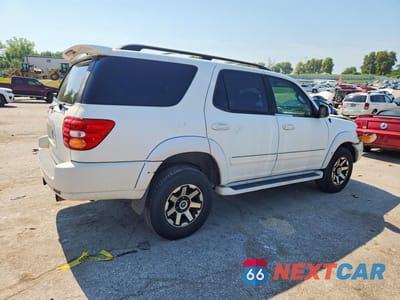 Trzecie zdjęcie samochodu z tyłu: 2002 TOYOTA SEQUOIA LIMITED VIN:5TDBT48A92S087031 - miniatura