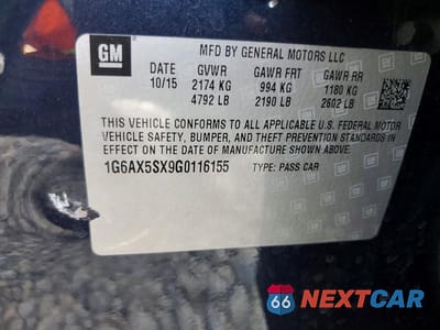 Zdjęcie 12 z 12 samochodu: 2016 CADILLAC CTS LUXURY COLLECTION VIN:1G6AX5SX9G0116155 - miniatura