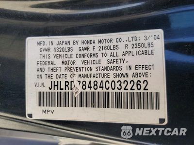Zdjęcie 13 z 13 samochodu: 2004 HONDA CR-V LX VIN:JHLRD78484C032262 - miniatura