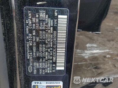 Zdjęcie 13 z 13 samochodu: 2020 HYUNDAI TUCSON LIMITED VIN:KM8J3CAL4LU240988 - miniatura