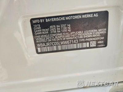 Zdjęcie 12 z 12 samochodu: 2020 BMW 530 XI VIN:WBAJR7C05LWW67143 - miniatura