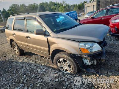 Czwarte zdjęcie samochodu z boku: 2004 HONDA PILOT EX VIN:2HKYF18454H614677 - miniatura