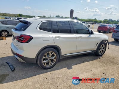 Trzecie zdjęcie samochodu z tyłu: 2022 BMW X3 XDRIVE30I VIN:5UX53DP07N9M83451 - miniatura