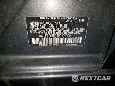 Zdjęcie 12 z 12 samochodu: 2024 SUBARU IMPREZA VIN:JF1GUABC1R8335000 - miniatura