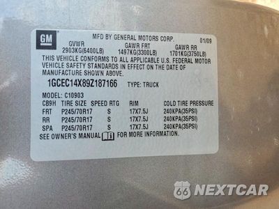 Zdjęcie 12 z 12 samochodu: 2009 CHEVROLET SILVERADO C1500 VIN:1GCEC14X89Z187166 - miniatura
