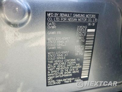 Zdjęcie 12 z 12 samochodu: 2018 NISSAN ROGUE SV VIN:KNMAT2MT2JP599035 - miniatura