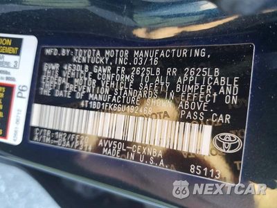 Zdjęcie 13 z 13 samochodu: 2016 TOYOTA CAMRY HYBRID LE VIN:4T1BD1FK6GU192468 - miniatura