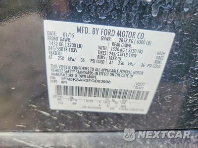 Zdjęcie 13 z 13 samochodu: 2015 FORD EXPLORER POLICE INTERCEPTOR VIN:1FM5K8AR0FGB83908 - miniatura