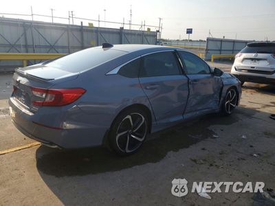 Trzecie zdjęcie samochodu z tyłu: 2022 HONDA ACCORD HYBRID SPORT VIN:1HGCV3F26NA018675 - miniatura