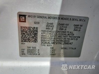Zdjęcie 14 z 14 samochodu: 2019 GMC TERRAIN SLE VIN:3GKALMEV7KL298547 - miniatura