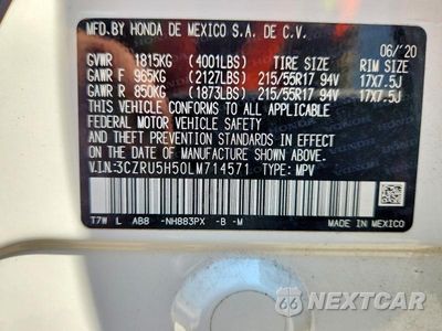 Zdjęcie 13 z 13 samochodu: 2020 HONDA HR-V EX VIN:3CZRU5H50LM714571 - miniatura