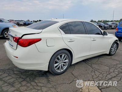 Trzecie zdjęcie samochodu z tyłu: 2014 INFINITI Q50 PREMIUM VIN:JN1BV7AR7EM701749 - miniatura