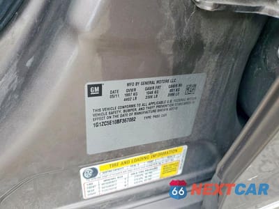 Zdjęcie 12 z 12 samochodu: 2011 CHEVROLET MALIBU 1LT VIN:1G1ZC5E10BF367082 - miniatura