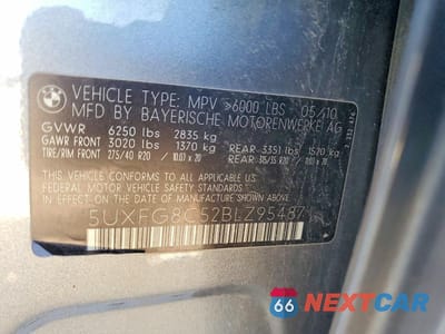 Zdjęcie 13 z 13 samochodu: 2011 BMW X6 XDRIVE50I VIN:5UXFG8C52BLZ95487 - miniatura