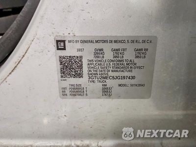 Zdjęcie 12 z 12 samochodu: 2018 GMC SIERRA K1500 SLE VIN:3GTU2MEC5JG197430 - miniatura