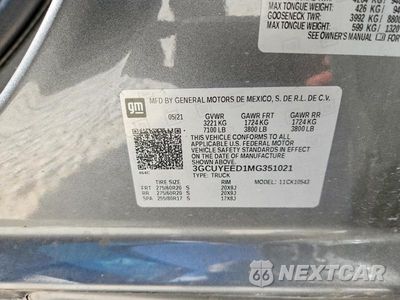 Zdjęcie 12 z 12 samochodu: 2021 CHEVROLET SILVERADO K1500 RST VIN:3GCUYEED1MG351021 - miniatura
