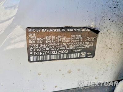 Zdjęcie 13 z 13 samochodu: 2019 BMW X3 SDRIVE30I VIN:5UXTR7C54KLF29098 - miniatura