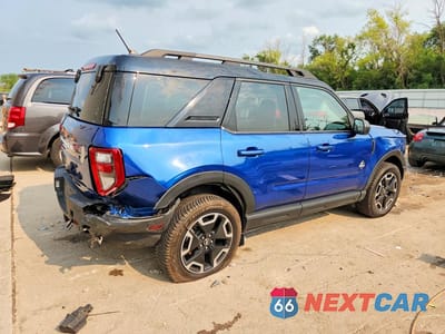 Trzecie zdjęcie samochodu z tyłu: 2023 FORD BRONCO SPORT OUTER BANKS VIN:3FMCR9C69PRD18633 - miniatura