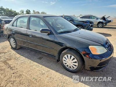Czwarte zdjęcie samochodu z boku: 2003 HONDA CIVIC LX VIN:2HGES16593H586594 - miniatura
