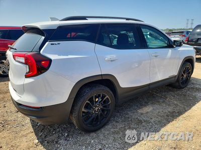 Trzecie zdjęcie samochodu z tyłu: 2023 GMC TERRAIN SLT VIN:3GKALVEG7PL129935 - miniatura