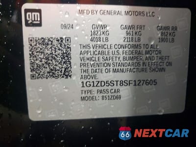 Zdjęcie 12 z 12 samochodu: 2025 CHEVROLET MALIBU LT VIN:1G1ZD5ST8SF127605 - miniatura