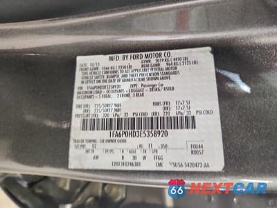 Zdjęcie 12 z 12 samochodu: 2014 FORD FUSION SE VIN:1FA6P0HD3E5358920 - miniatura