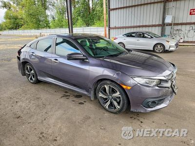 Czwarte zdjęcie samochodu z boku: 2017 HONDA CIVIC TOURING VIN:2HGFC1F92HH647456 - miniatura