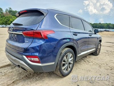 Trzecie zdjęcie samochodu z tyłu: 2020 HYUNDAI SANTA FE SEL VIN:5NMS3CADXLH254094 - miniatura