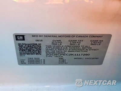 Zdjęcie 12 z 12 samochodu: 2019 CHEVROLET SILVERADO LD C1500 LT VIN:2GCRCPEC2K1117290 - miniatura