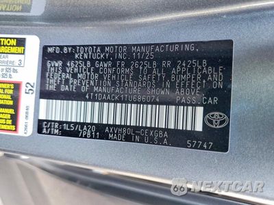 Zdjęcie 12 z 12 samochodu: 2026 TOYOTA CAMRY XLE VIN:4T1DAACK1TU686074 - miniatura