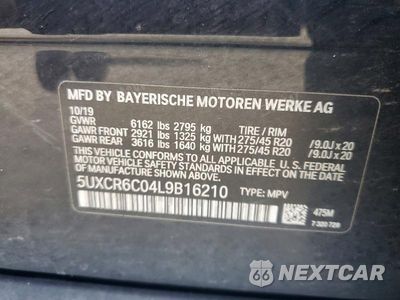 Zdjęcie 13 z 13 samochodu: 2020 BMW X5 XDRIVE40I VIN:5UXCR6C04L9B16210 - miniatura
