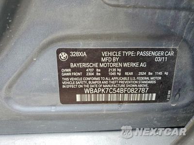 Zdjęcie 13 z 13 samochodu: 2011 BMW 328 XI VIN:WBAPK7C54BF082787 - miniatura