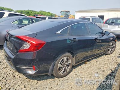Trzecie zdjęcie samochodu z tyłu: 2019 HONDA CIVIC LX VIN:19XFC2F6XKE006066 - miniatura