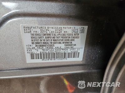 Zdjęcie 12 z 12 samochodu: 2026 NISSAN SENTRA S VIN:3N1AB9BV8TY230975 - miniatura