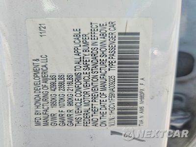Zdjęcie 12 z 12 samochodu: 2022 HONDA ACCORD EXL VIN:1HGCV1F59NA009225 - miniatura