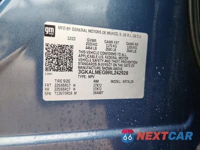 Zdjęcie 13 z 13 samochodu: 2024 GMC TERRAIN SLE VIN:3GKALMEG9RL242928 - miniatura
