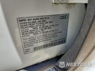 Zdjęcie 12 z 12 samochodu: 2023 AUDI Q7 PREMIUM PLUS VIN:WA1LXBF74PD024663 - miniatura