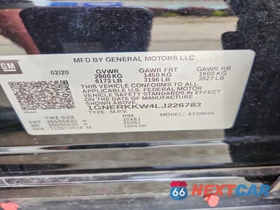 Zdjęcie 14 z 14 samochodu: 2020 CHEVROLET TRAVERSE PREMIER VIN:1GNERKKW4LJ226783 - miniatura