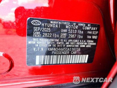 Zdjęcie 12 z 12 samochodu: 2025 HYUNDAI IONIQ 6 SEL VIN:KMHM34AA5SA116116 - miniatura