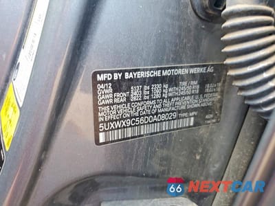 Zdjęcie 13 z 13 samochodu: 2013 BMW X3 XDRIVE28I VIN:5UXWX9C56D0A08029 - miniatura