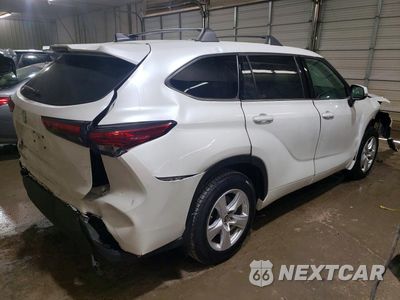 Trzecie zdjęcie samochodu z tyłu: 2022 TOYOTA HIGHLANDER L VIN:5TDCZRAH8NS094788 - miniatura