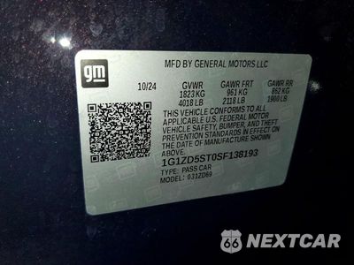 Zdjęcie 12 z 12 samochodu: 2025 CHEVROLET MALIBU LT VIN:1G1ZD5ST0SF138193 - miniatura