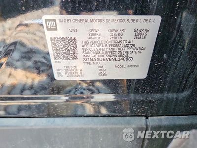 Zdjęcie 13 z 13 samochodu: 2022 CHEVROLET EQUINOX LT VIN:3GNAXUEV6NL140860 - miniatura